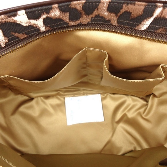 NWT Coach Carrie Tote Ocelot Brown Animal Handbag - Picture 5 of 7